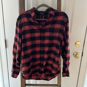 Mens JCrew flannel button up shirt